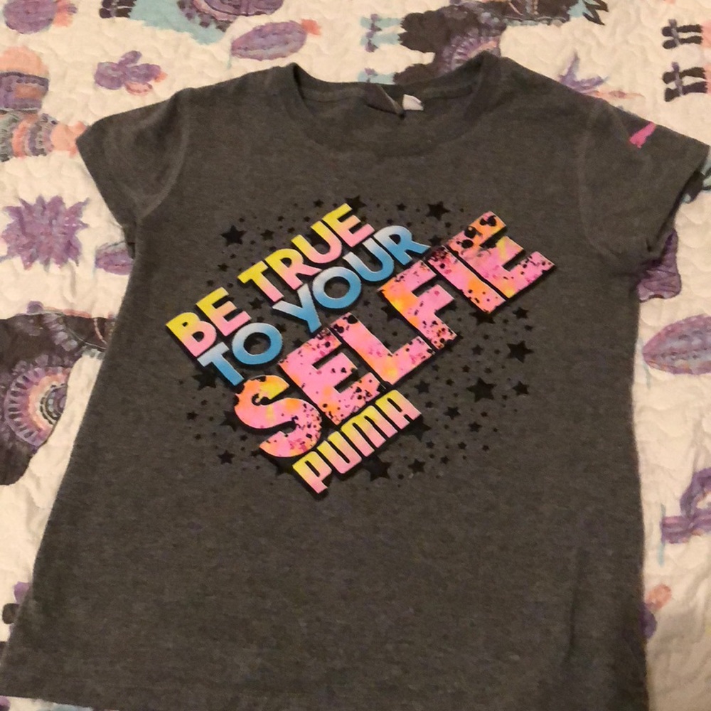 Grey puma shirt